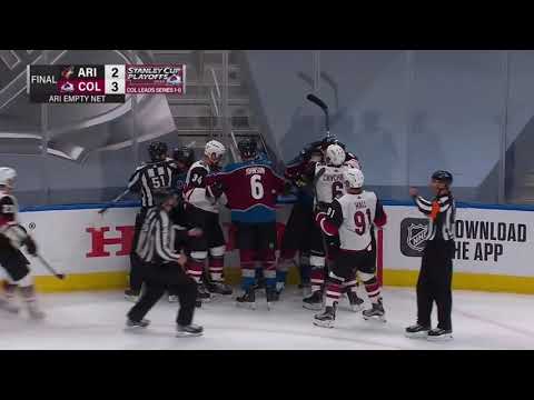 Avalanche Vs Coyotes End Of Game Scrum