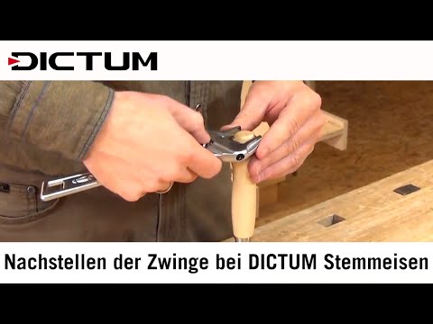 Nachstellen der Zwinge an DICTUM Stemmeisen / Stechbeiteln - Tutorial