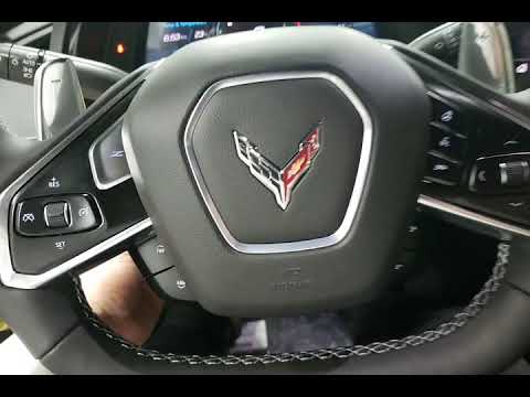 learning about the interior of the 2021 Corvette C8 2LT