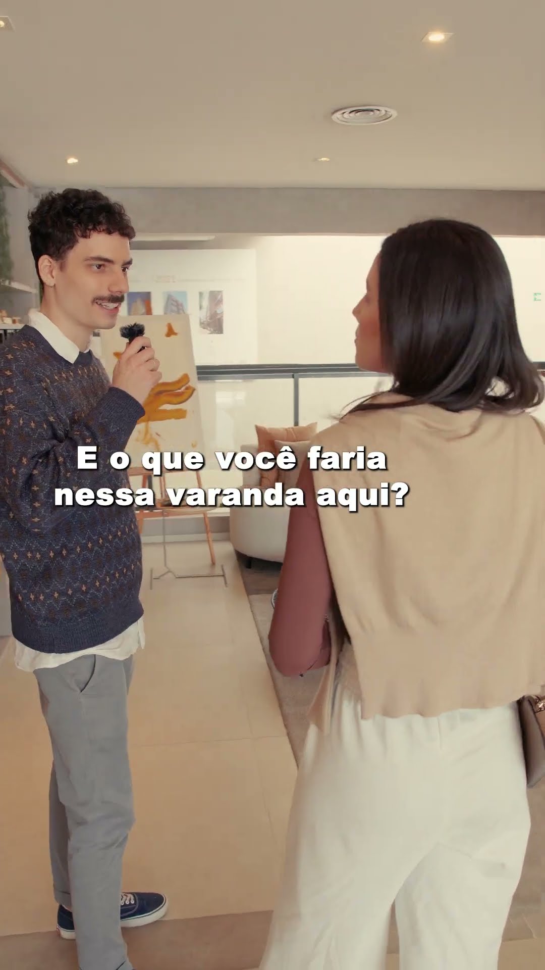 As duas varandas do Infinity Brooklin, uma de cada lado do living