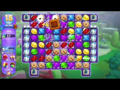 Wonka's World of Candy Level 98 no booster [Gameplay Walkthrough] [Zynga]