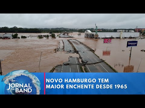 Rio Grande do Sul: Novo Hamburgo tem maior enchente desde 1965 | Jornal da Band