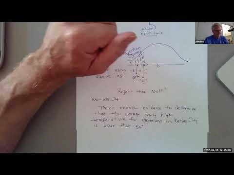 Jeff Clark's Beginning Statistics Hypothesis T- Test, 9.4