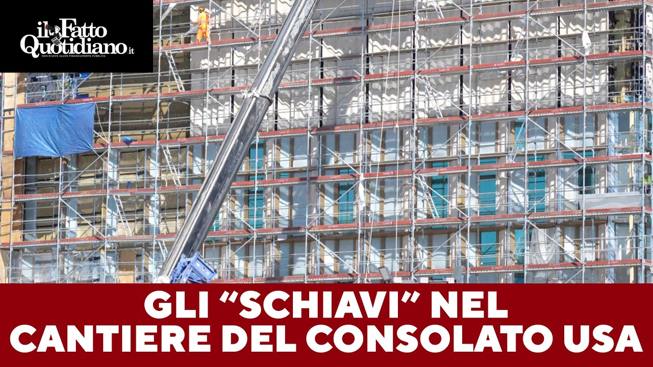Un euro e mezzo all’ora: gli “schiavi” del cantiere del consolato Usa di Milano