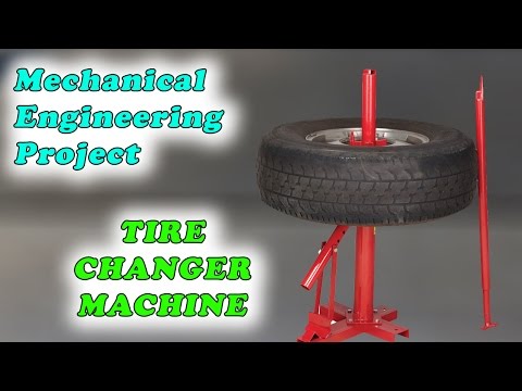 Mechanical Engineering project Manual tire changer Machine Video