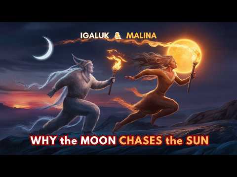 Why the Moon Chases the Sun? | Inuit Myth of Igaluk and Malina