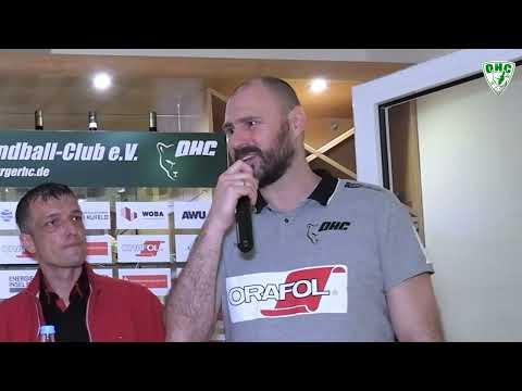 Ligapokal: Oranienburger HC - Mecklenburger Stiere 32:25 - Pressekonferenz