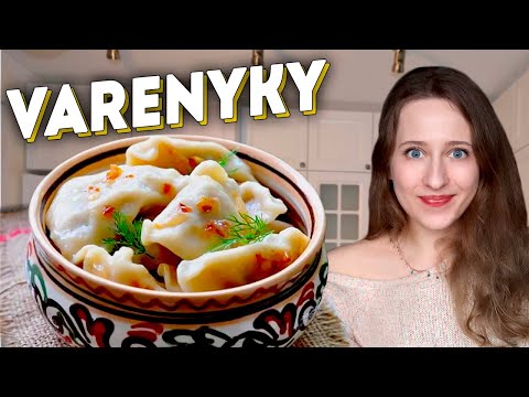 Ukrainian dumplings (varenyky) with cabbage and cherries | Family recipe for a traditional dish