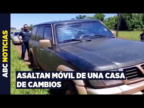 Tavapy: a tiros interceptan móvil de una casa de cambios y se llevan millonario monto