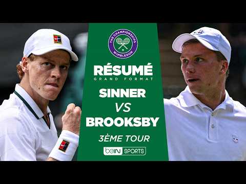 WIMBLEDON : Jannik SINNER vs Jenson BROOKSBY  | 3ème tour