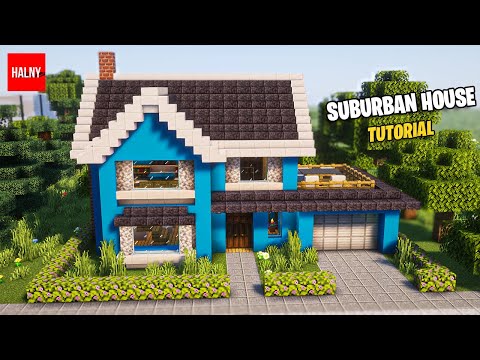 Minecraft suburban house tutorial