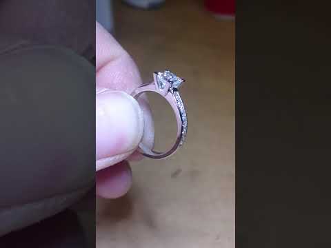 Platinum 0.60ct F VS2 GIA Certified Diamond Engagement Ring 1.10tdw by W G Jewellery