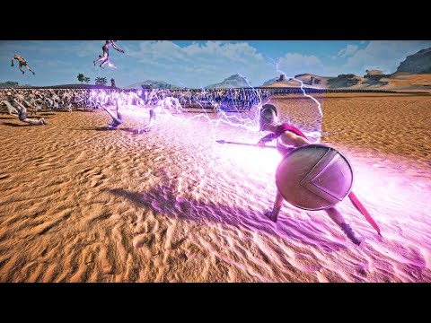300 Electro Spartans VS 2,000,000 Zombies - Ultimate Epic Battle Simulator 2 | UEBS 2
