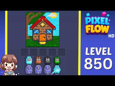 Pixel Flow Level 850 Walkthrough