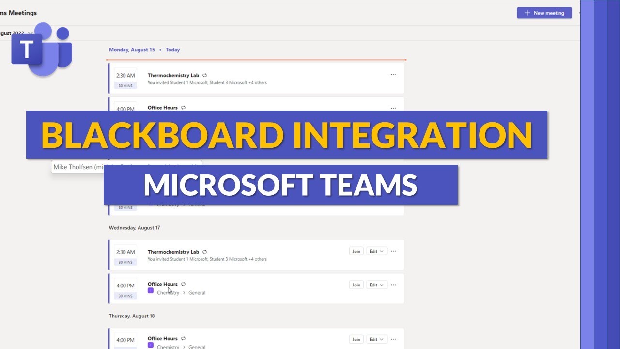 Blackboard and Microsoft Teams integration | Better together in 2022