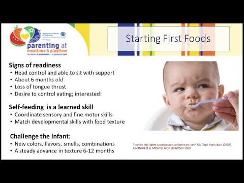 Feeding in the first 2 years