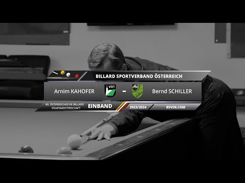 ÖSTM Einband 2023/24 - Arnim KAHOFER gg. Bernd SCHILLER