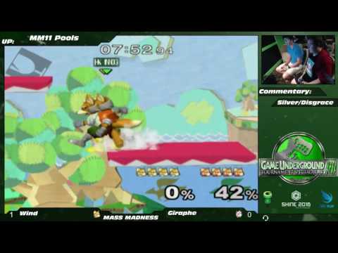 Mass Madness 11 SSBM - Wind (Fox) vs. Giraphe (Jigglypuff, Fox) - Melee Pools