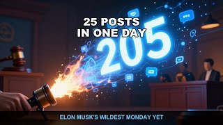 Elon Musk's 25 Posts on June 22nd — 200M Views in One Day