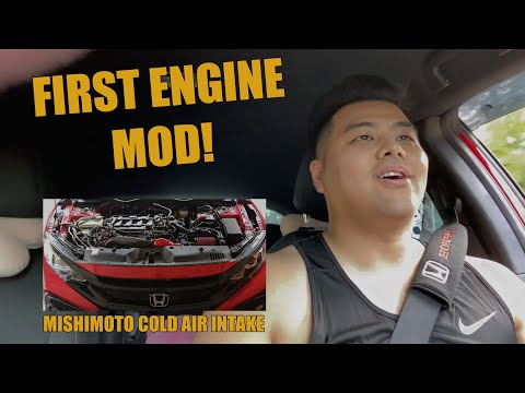 First Engine Mod! Mishimoto Cold Air Intake!