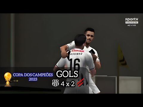 GOLS (60 FPS) - PONTE PRETA 4 X 2 ATLÉTICO PR - COPA DOS CAMPEÕES 2023 - 1° RODADA - PES PSP 2023!!!