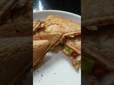 Salad Sandwich Recipe on my Channel Subscribe for more videos #youtubeshorts #foodmedia #yummy #yum