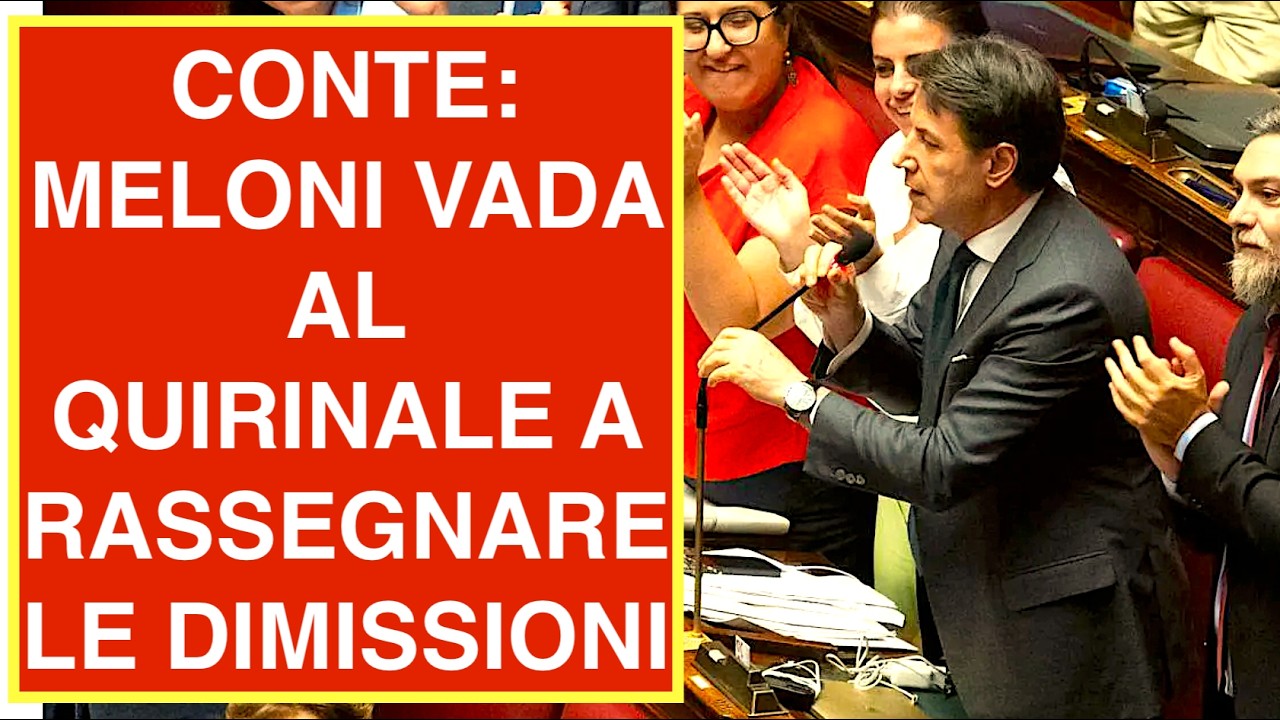 CONTE: MELONI VADA AL QUIRINALE A RASSEGNARE LE DIMISSIONI