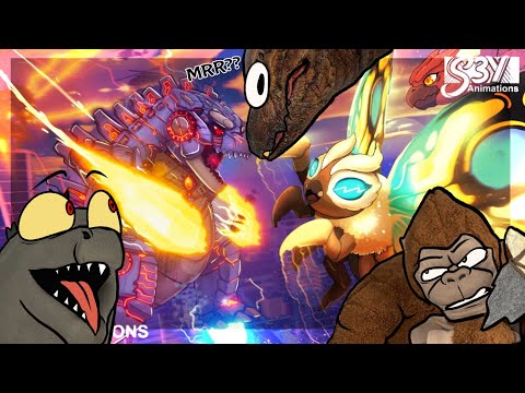 Godzilla Reacts To Baby Mothra vs. Mecha Godzilla, King Ghidorah, Rodan – Animation 10