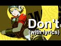 Persona 3 Reload Episode Aigis Battle Theme Don T With Lyrics