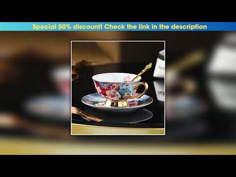 Flash Sale Exquisite Bone China Coffee Cup Set European Afternoon Tea Set Ceramic Gift Box Gift Lig