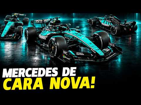 VEJA O NOVO VISUAL DO W17 DA MERCEDES PARA O GP DO BAHREIN NA MALÁSIA | FÓRMULA 1