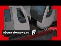 ANIMAŢIE Două Metrouri Care Mergeau în Sens Opus Au Fost La Un Pas Să Se Ciocnească Cu 80 Km H