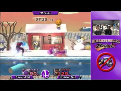 Birmingham Brawl 4 PM Singles - NinKenDo64 (Yoshi) vs. CrimsonSun (Snake)