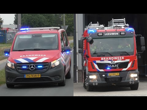 [Opkomst & Uitruk] Prio 1 TS 08-4131 en OVD-B 08-9095 met spoed naar een gaslek in Wamel