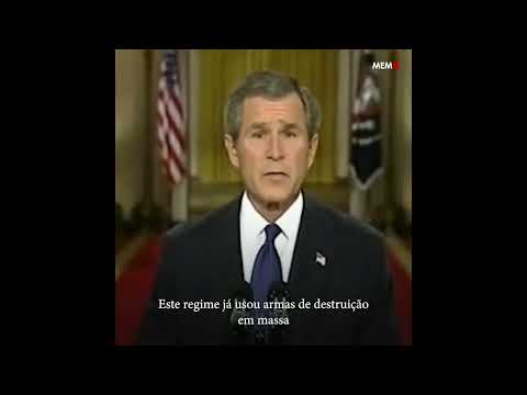 Bush emite ultimato a Saddam às vésperas da guerra no Iraque