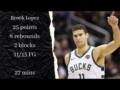 Brook Lopez 25 points and 8 rebounds in Game 4 vs Miami Heat