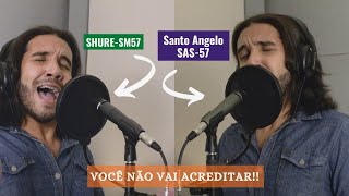 Video thumbnail for Microfone Shure SM57 vs Santo Angelo SAS57 | TESTE | REVIEW by Jeferson Basso