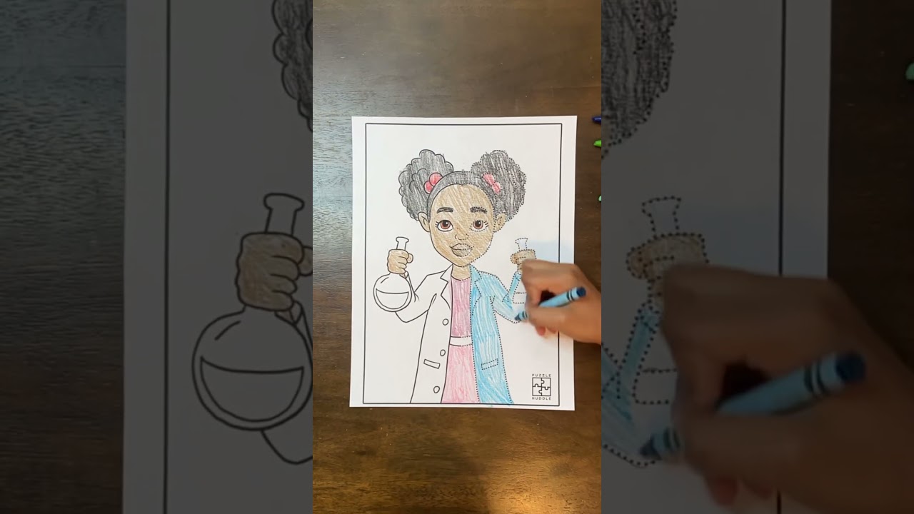 Dot-Trace and Color Printable Activity Sheet