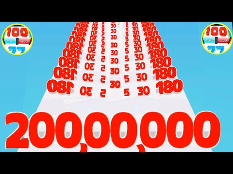 Number Run shooting (🌈) number master infinity 2048 Gameplay new level 9999 live