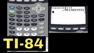 TI-84 Calculator - 05 - Finding the Sin, Cos, and Tan of an Angle