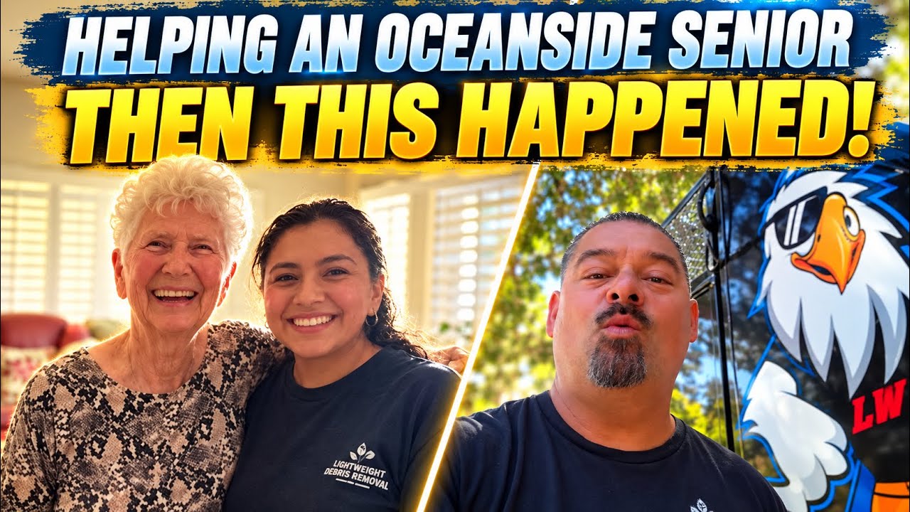 Oceanside senior home cleanout by Lightweight Debris Removal