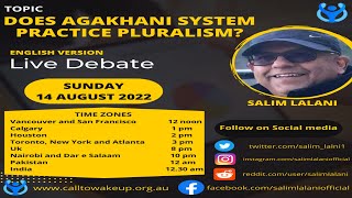 Does AgaKhani System Practice Pluralism?