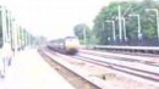 preview picture of video 'FCC + national express 82/91 and DRS class 66 at huntingdon'