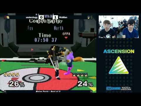 Ascension VII Melee Pools - Underdogg (Fox) vs WuMan (Marth)