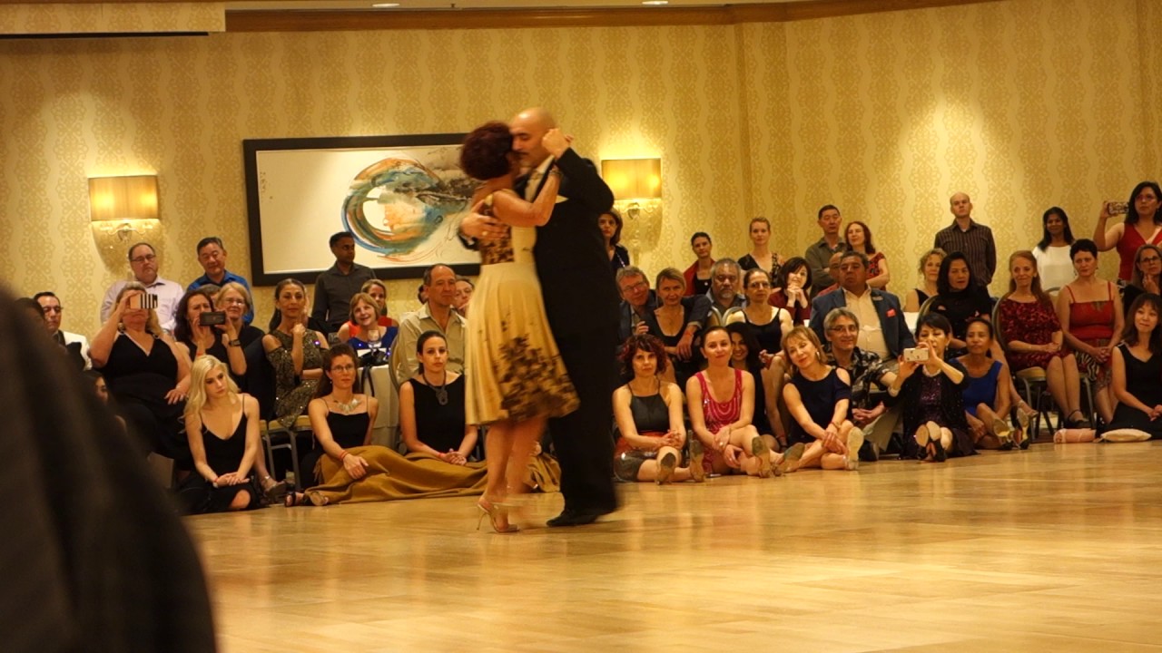 Alicia Pons and Daniel Arias dance a milonga at the 2017 Chicago Mini Tango Festival