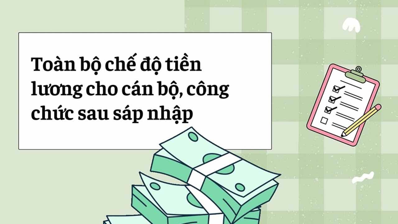 Toàn bộ chế độ tiền lương cho cán bộ, công chức sau sáp nhập