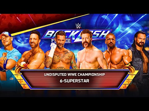 LEGENDARY 6-Man Elimination War! Cena vs Punk vs HHH vs Drew vs Sheamus vs LA Knight | WWE 2K25"