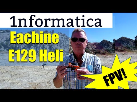 Eachine E129 4CH 6 Axis Gyro Altitude Hold Flybarless RC Helicopter RTF FPV Flight