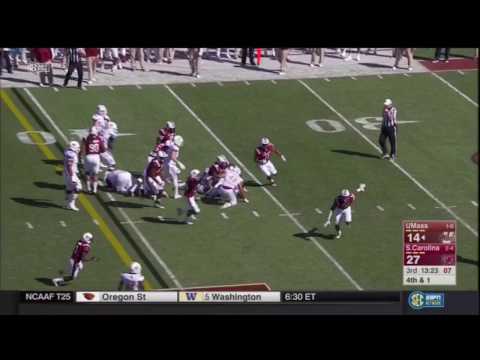 2016 USC vs UMass - Bryson Allen-Williams 4 Yd TFL