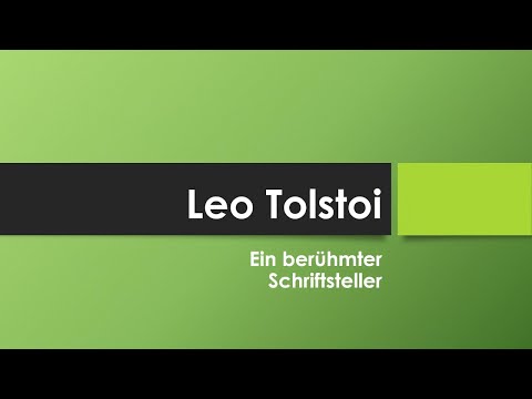Leo Tolstoi einfach und kurz erklärt